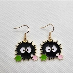 Anime Spirited Away Soot Sprite Earrings! Handmade & Hypo-Allergenic